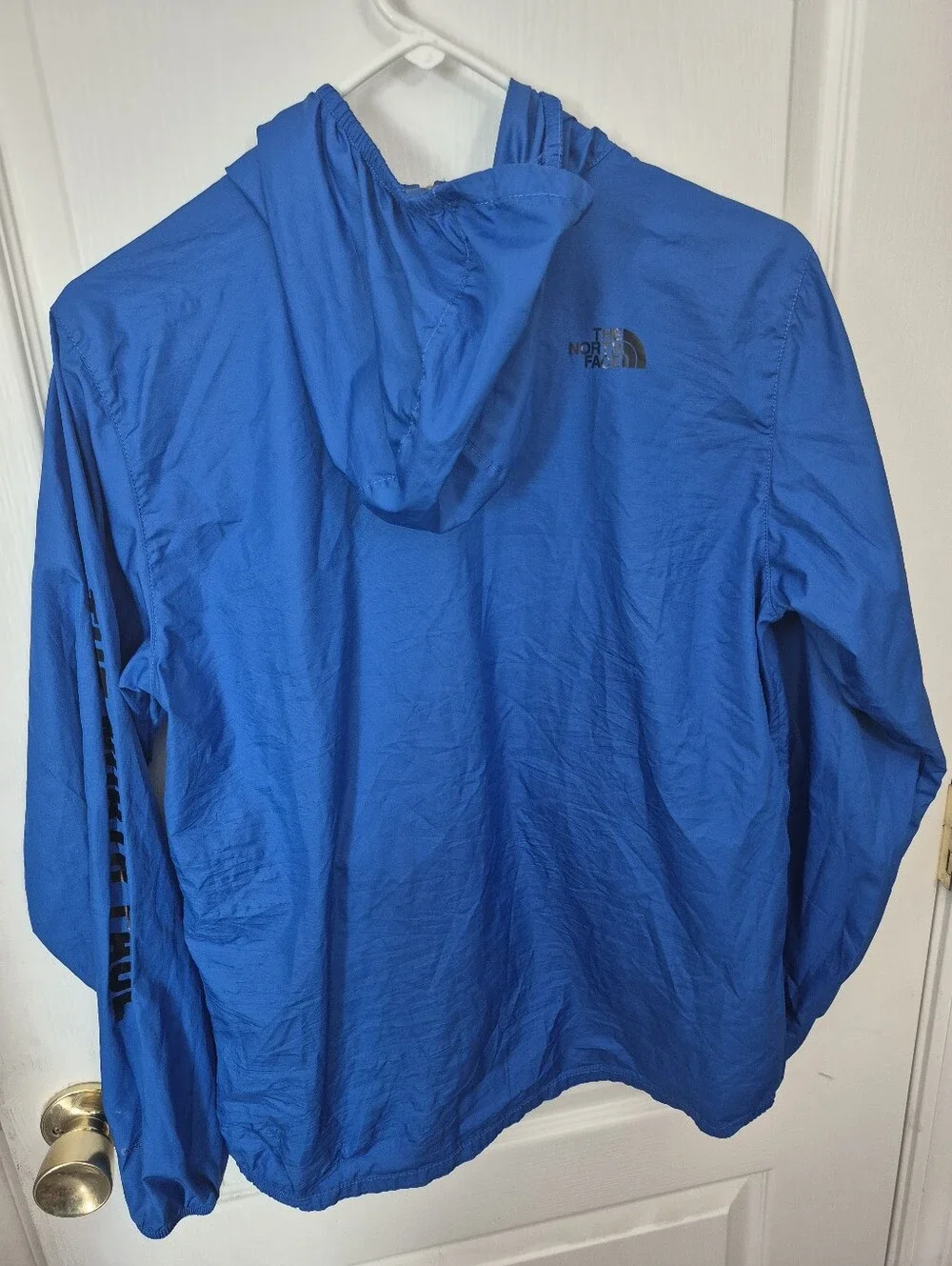 The North Face Boy's Royal Blue Hooded Windbreaker Jacket